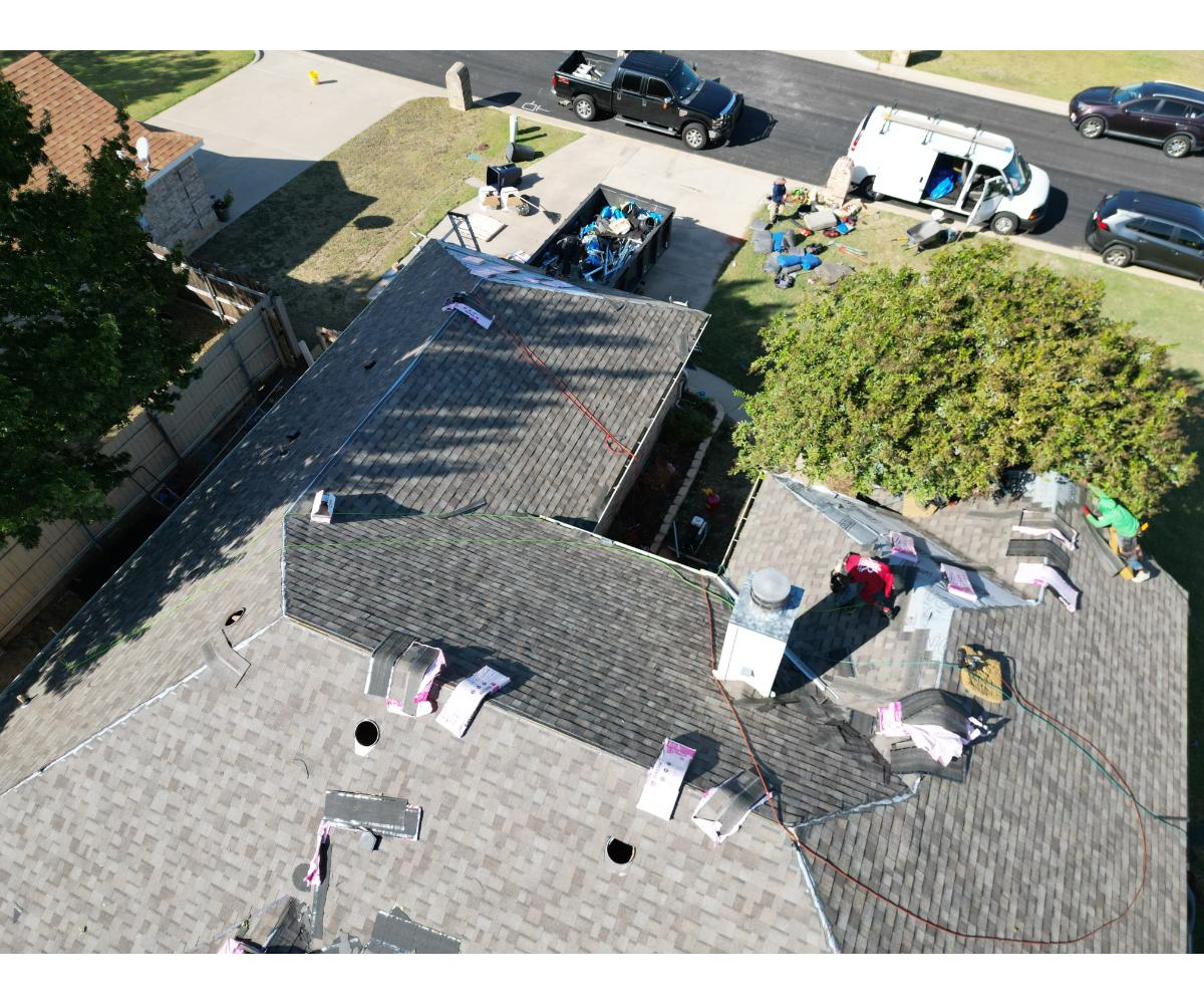 Roofing project by Ryze Roofing & Construction in DFW